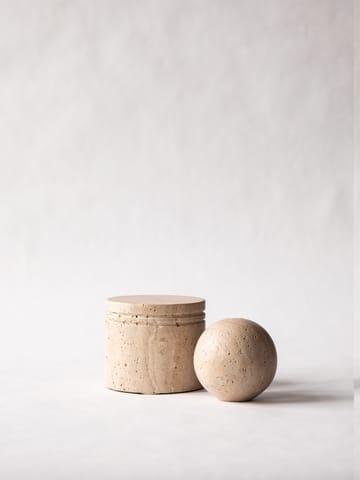 Barattolo Travertine con coperchio - Ø 13 cm - Tell Me More