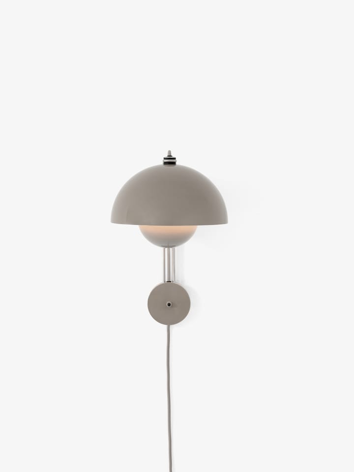 Lampada da parete FlowerPot VP8, Grigio beige &Tradition