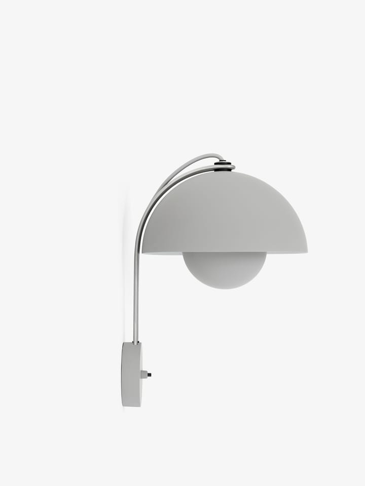 Lampada da parete FlowerPot VP8, Matte light-grey &Tradition