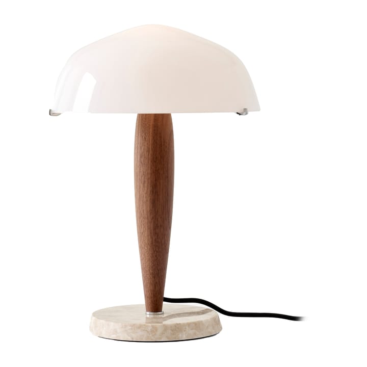 Lampada da tavolo Herman SHY3 - walnut & cream marble, cavo in tessuto - &Tradition