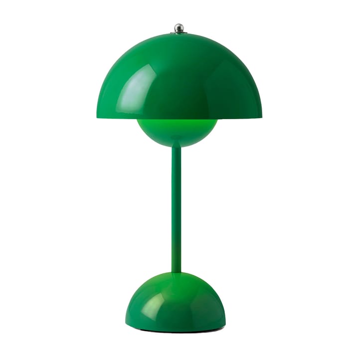 Lampada da tavolo portatile Flowerpot VP9, Signal green &Tradition