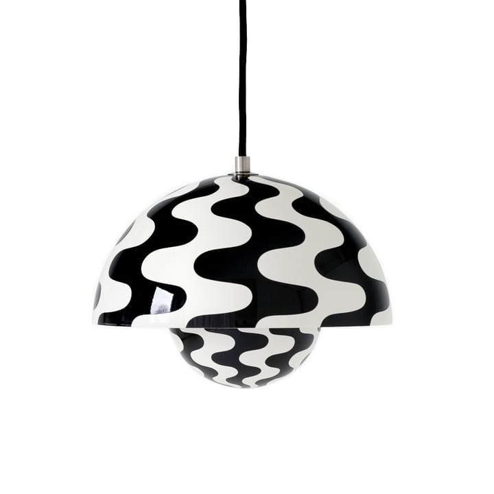 Lampadario FlowerPot VP1, Black-white pattern &Tradition