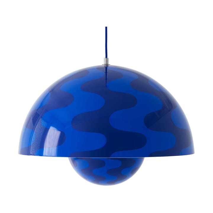 Lampadario Flowerpot VP2 grande - Cobalt blue-Twilight blue - &Tradition