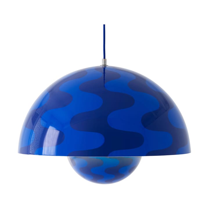 Lampadario Flowerpot VP2 grande, Cobalt blue-Twilight blue &Tradition