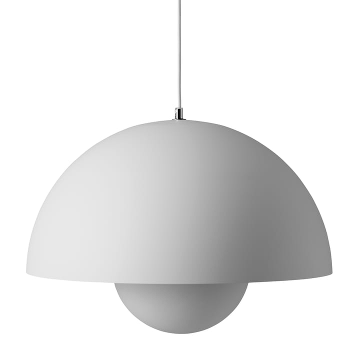 Lampadario Flowerpot VP2 grande, grigio chiaro opaco &Tradition