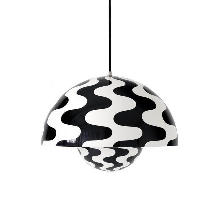 Lampadario Flowerpot VP7, Black-white pattern &Tradition