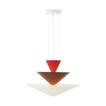 Lampadario Gio LN15 Ø92 cm - Vermilion red-d. burgundy-ecru - &Tradition