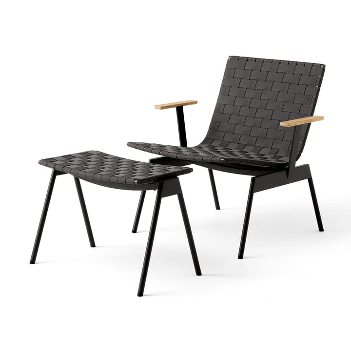 Poggiapiedi Ville Outdoor AV46, Warm black &Tradition