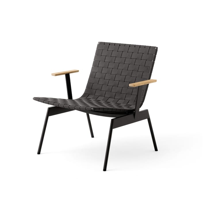 Poltrona con braccioli Ville Outdoor AV45 - Warm black - &Tradition