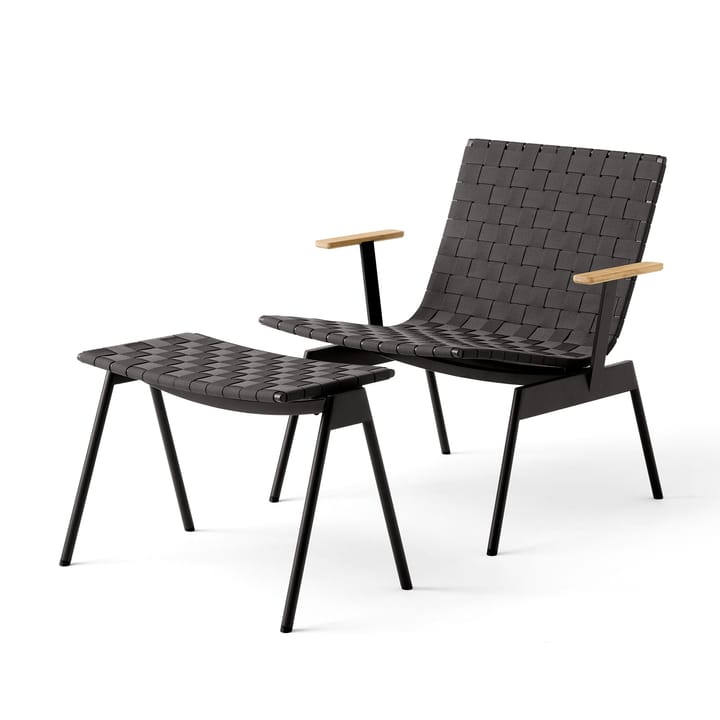 Poltrona con braccioli Ville Outdoor AV45, Warm black &Tradition