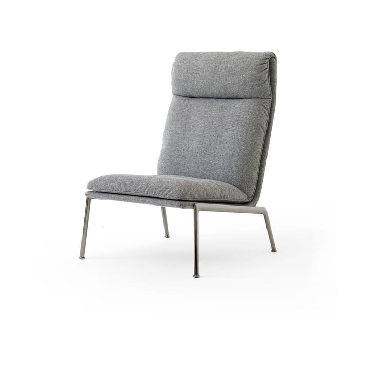 Poltrona lounge Muno LN16 High back, Dark chrome-Hallingdal 0126 &Tradition