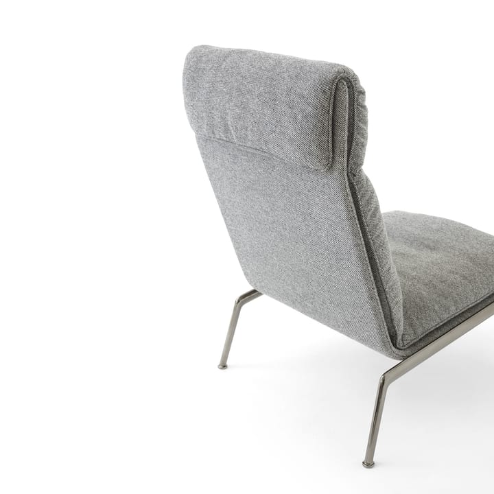 Poltrona lounge Muno LN16 High back, Dark chrome-Hallingdal 0126 &Tradition