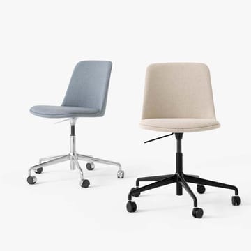 Sedia da ufficio Rely HW31 - Hallingdal 200, base in alluminio - &Tradition