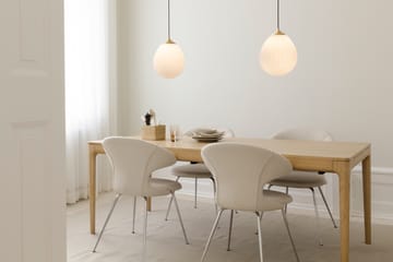 Paralume della lampada a sospensione Around The World bianco - Ottone spazzolato - Umage