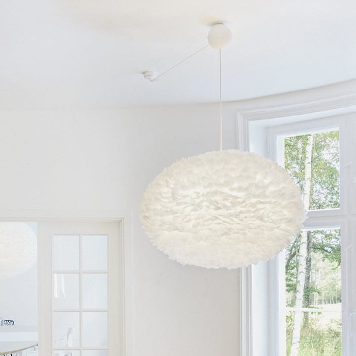 Rosone per lampadario con cavo Cannonball, bianco Umage