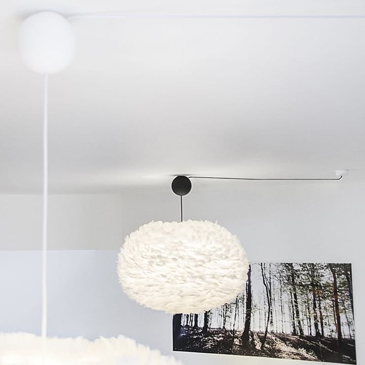 Rosone per lampadario con cavo Cannonball, bianco Umage