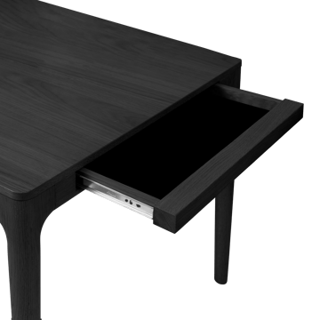 Tavolo da pranzo Heart'n'Soul 90x200 cm - Rovere nero - Umage