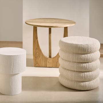 Pouf Andria, Ø 39 cm - Bianco sporco - URBAN NATURE CULTURE