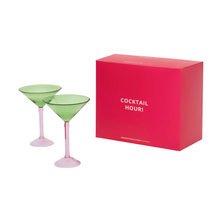 Set regalo bicchieri da martini Urban Nature Culture 2 pezzi - Verde - URBAN NATURE CULTURE