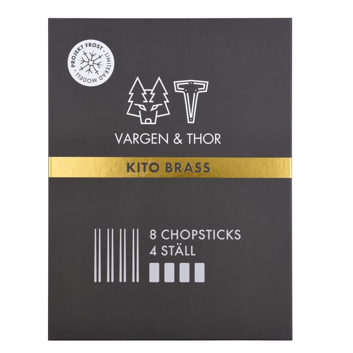 Bacchette Kito confezione da 4, ottone Vargen & Thor