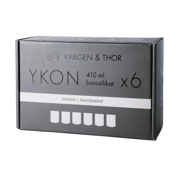 Bicchieri YKON 6 pezzi 41 cl, Evidente trasparente Vargen & Thor