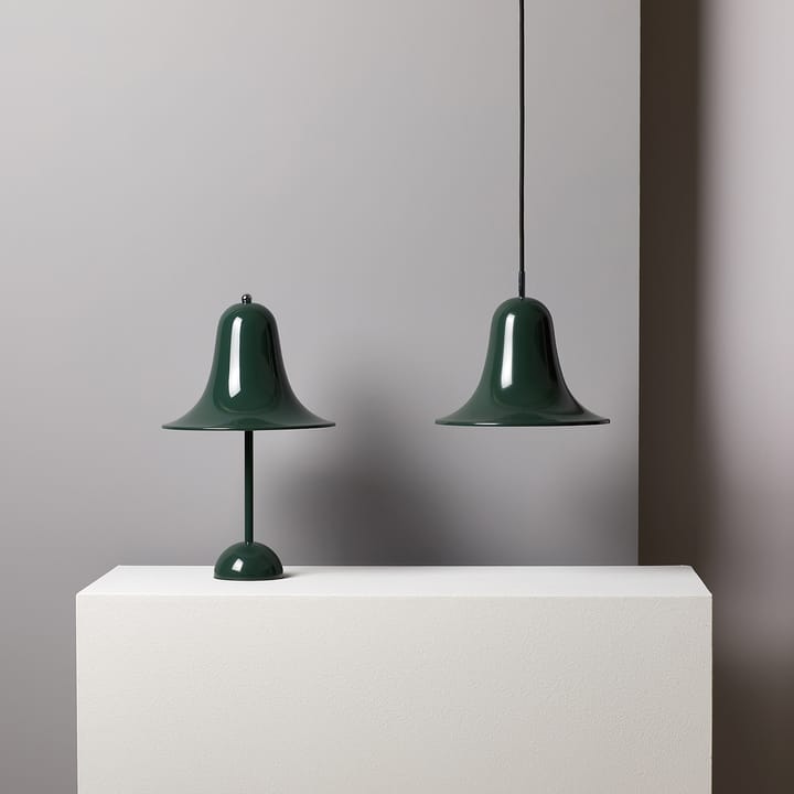 Lampada da tavolo Pantop Ø 23 cm, verde scuro Verpan