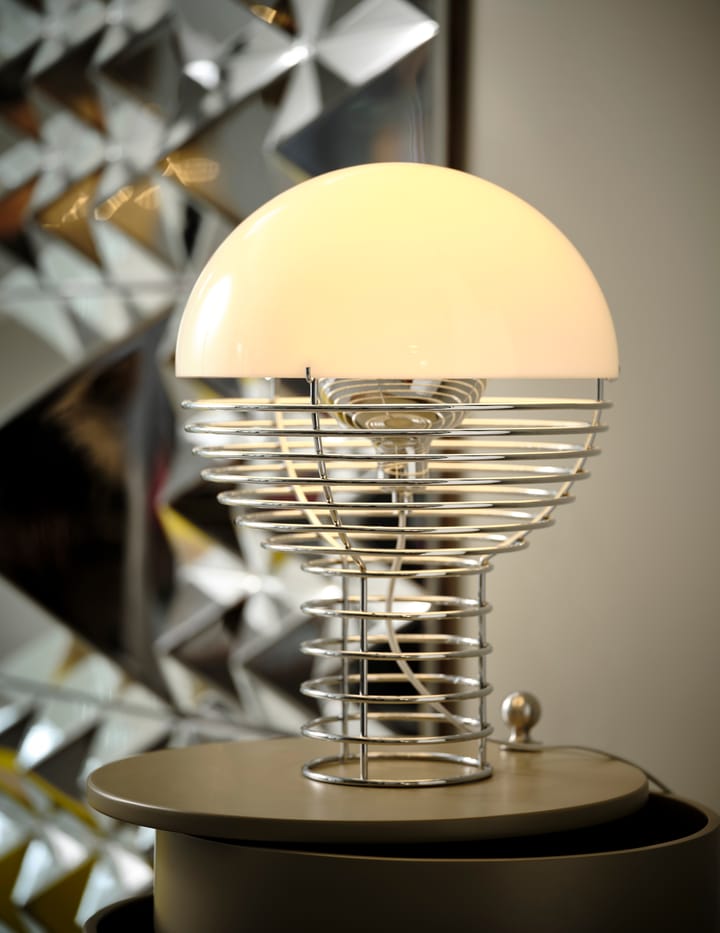 Lampada da tavolo Wire Ø30 cm - Bianco cromo - Verpan