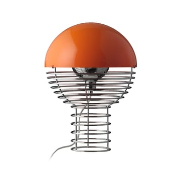 Lampada da tavolo Wire Ø30 cm - Chrome-orange - Verpan