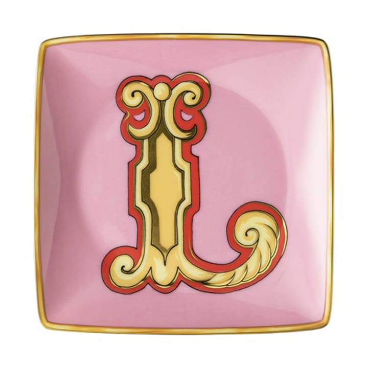 Piatto Versace Holiday Alphabet, 12 cm - Lettera: L - Versace