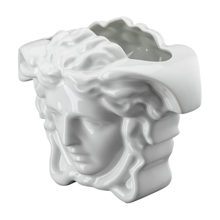 Vaso Versace Medusa grande, 15 cm, Bianco Versace