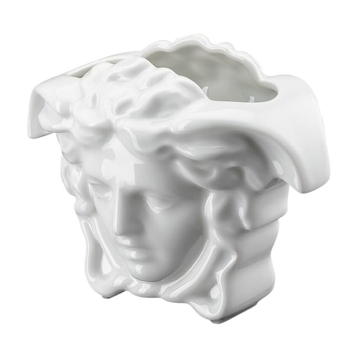 Vaso Versace Medusa grande, 9 cm, Bianco Versace