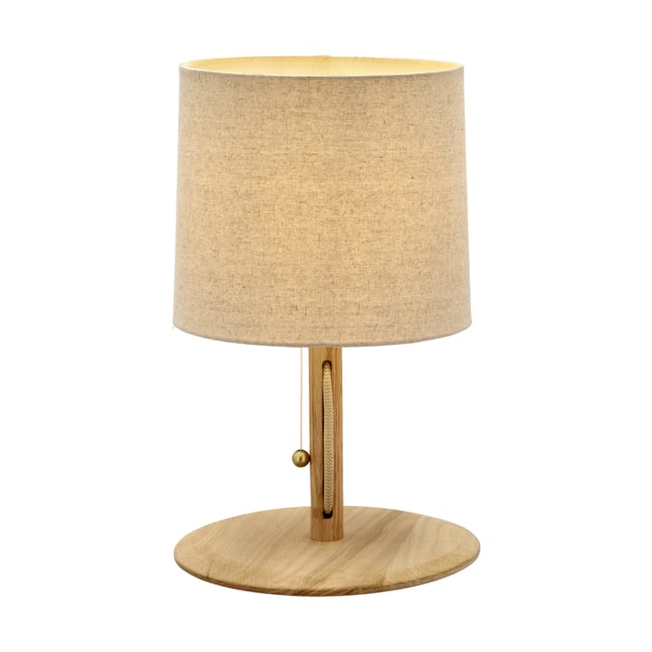 Lampada da tavolo Barv 41xØ26 cm - Rovere massiccio non trattato - Villa Collection