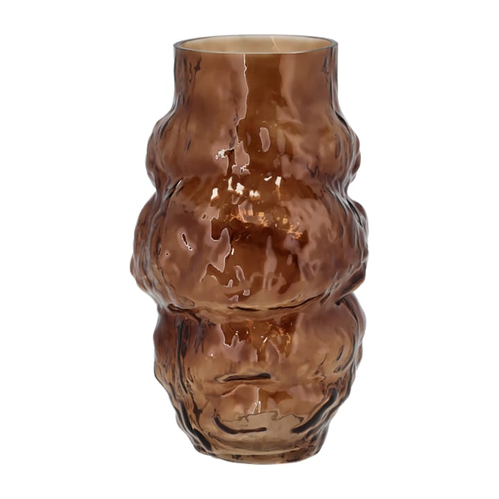 Vaso in vetro Baks Ø 17,5 cm - Marrone - Villa Collection