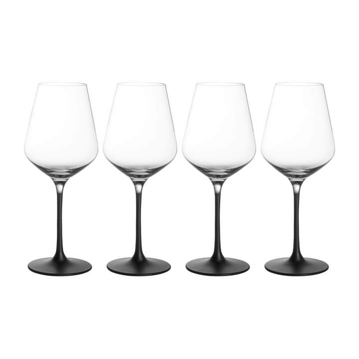 Bicchiere da vino bianco Manufacture Rock 38 cl confezione da 4 - Trasparente-nero - Villeroy & Boch