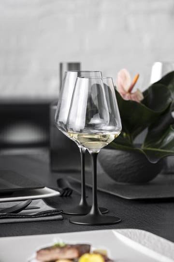 Bicchiere da vino bianco Manufacture Rock 38 cl confezione da 4 - Trasparente-nero - Villeroy & Boch