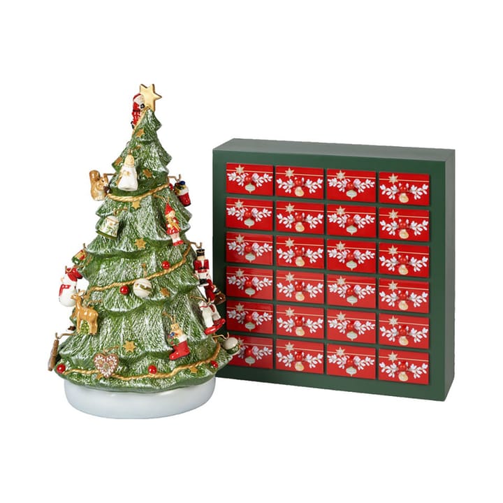 Calendario dell'Avvento con albero di Natale Christmas Toys Memory - Verde, rosso - Villeroy & Boch