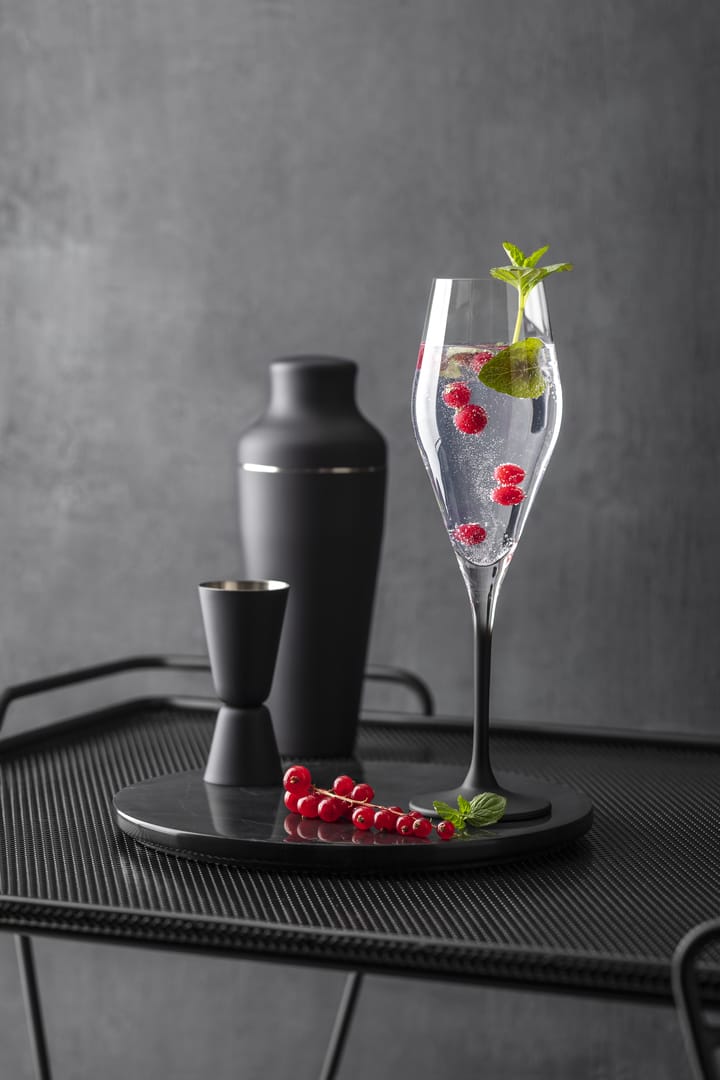 Calice da champagne Manufacture Rock 26 cl confezione da 4 - Trasparente-nero - Villeroy & Boch