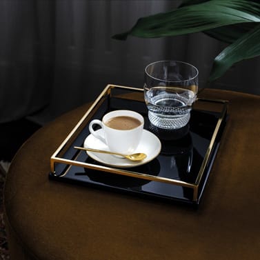 Piattino per tazzina da espresso Anmut Gold, Bianco Villeroy & Boch