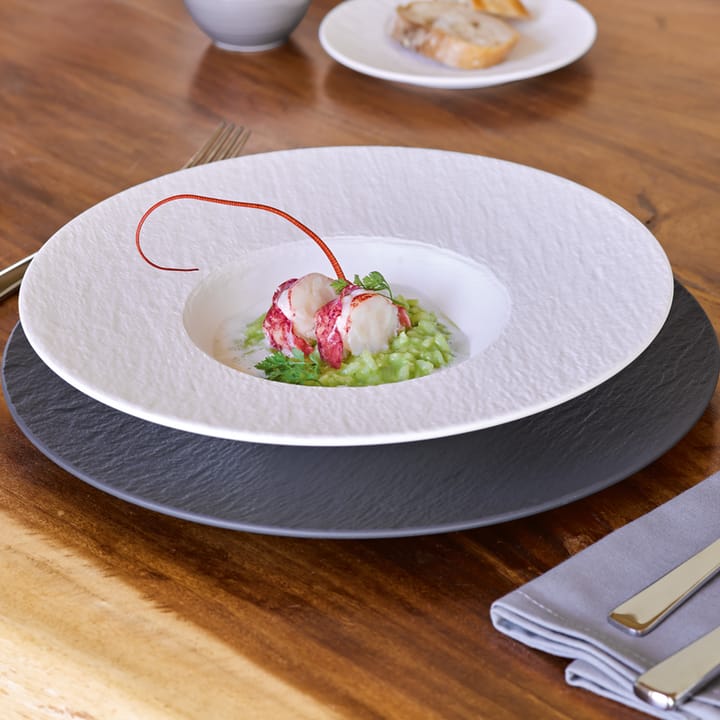 Piatto fondo Manufacture Rock Ø 28 cm - Blanc - Villeroy & Boch