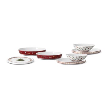 Servizio di piatti La Boule Toy's Delight, 7 pezzi - Bianco, rosso - Villeroy & Boch