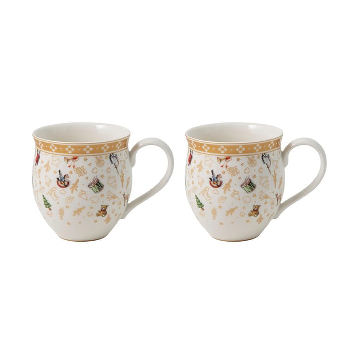 Tazza Toy's Delight, 30 cl, edizione anniversario, confezione da 2 - Bianco, oro - Villeroy & Boch