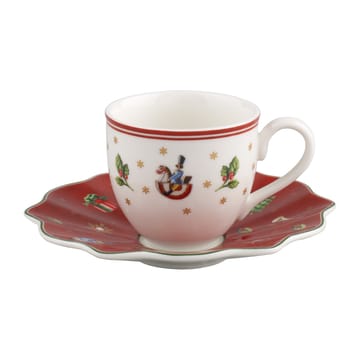 Tazzina da caffè Toy's Delight con piattino - Bianco-rosso - Villeroy & Boch