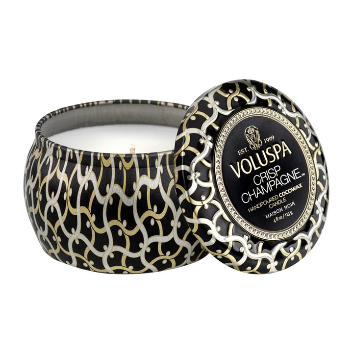 Candela profumata Maison Noir Mini Tin 25 ore - Crisp champagne - Voluspa