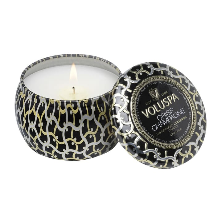 Candela profumata Maison Noir Mini Tin 25 ore, Crisp champagne Voluspa