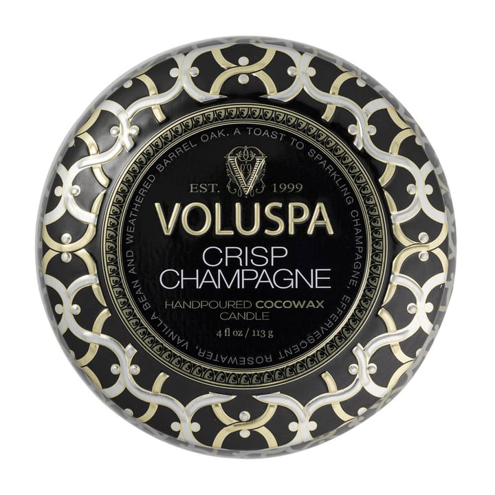 Candela profumata Maison Noir Mini Tin 25 ore, Crisp champagne Voluspa