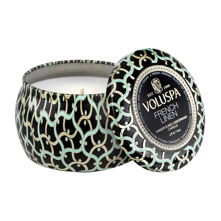 Candela profumata Maison Noir Mini Tin 25 ore - French linen - Voluspa