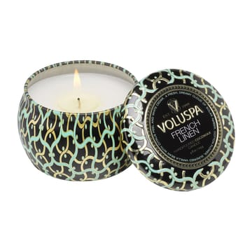 Candela profumata Maison Noir Mini Tin 25 ore - French linen - Voluspa