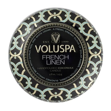 Candela profumata Maison Noir Mini Tin 25 ore - French linen - Voluspa