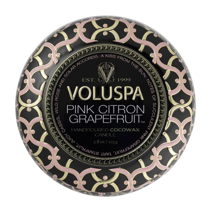 Candela profumata Maison Noir Mini Tin 25 ore, Pink citron grapefruit Voluspa