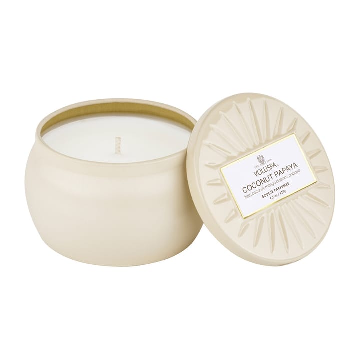 Candela profumata Vermeil Mini Tin 25 ore
 - Coconut papaya - Voluspa